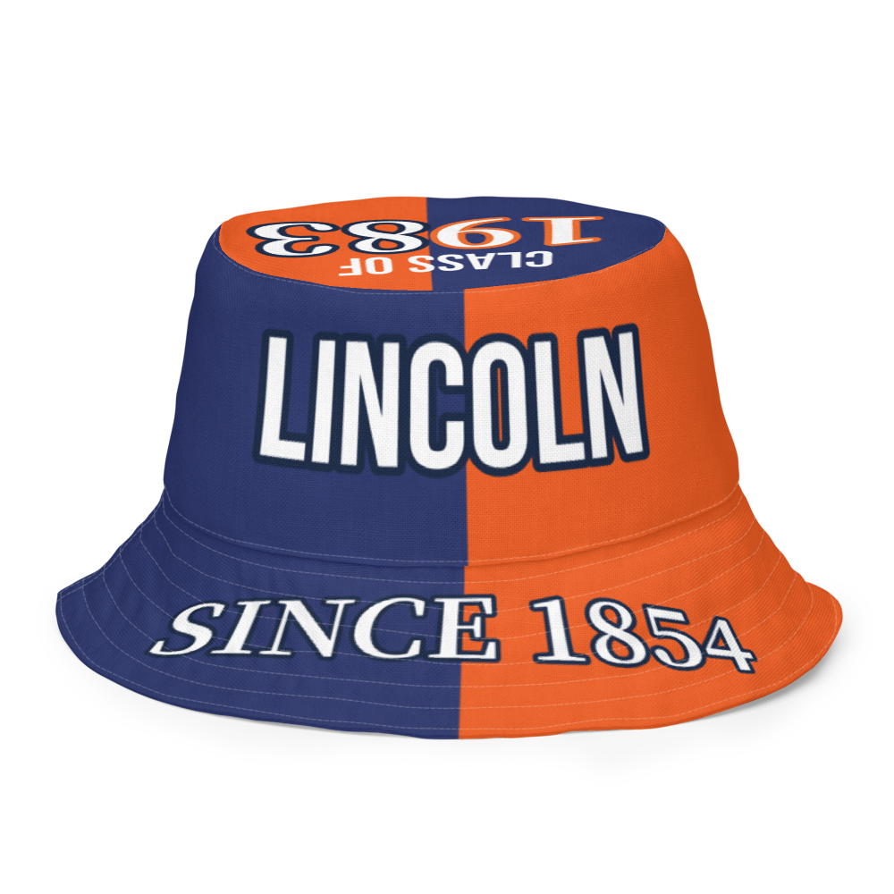 LU '83 Reversible Bucket hat - Multi color orange and blue