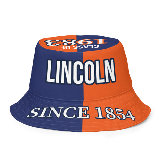 LU '83 Reversible Bucket hat - Multi color orange and blue