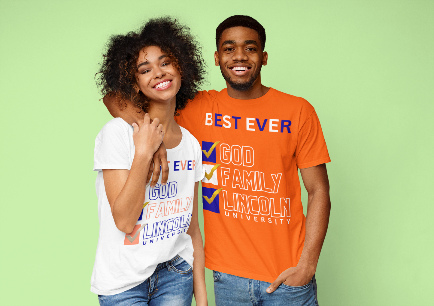 God Family Lincoln - Unisex Orange Crew